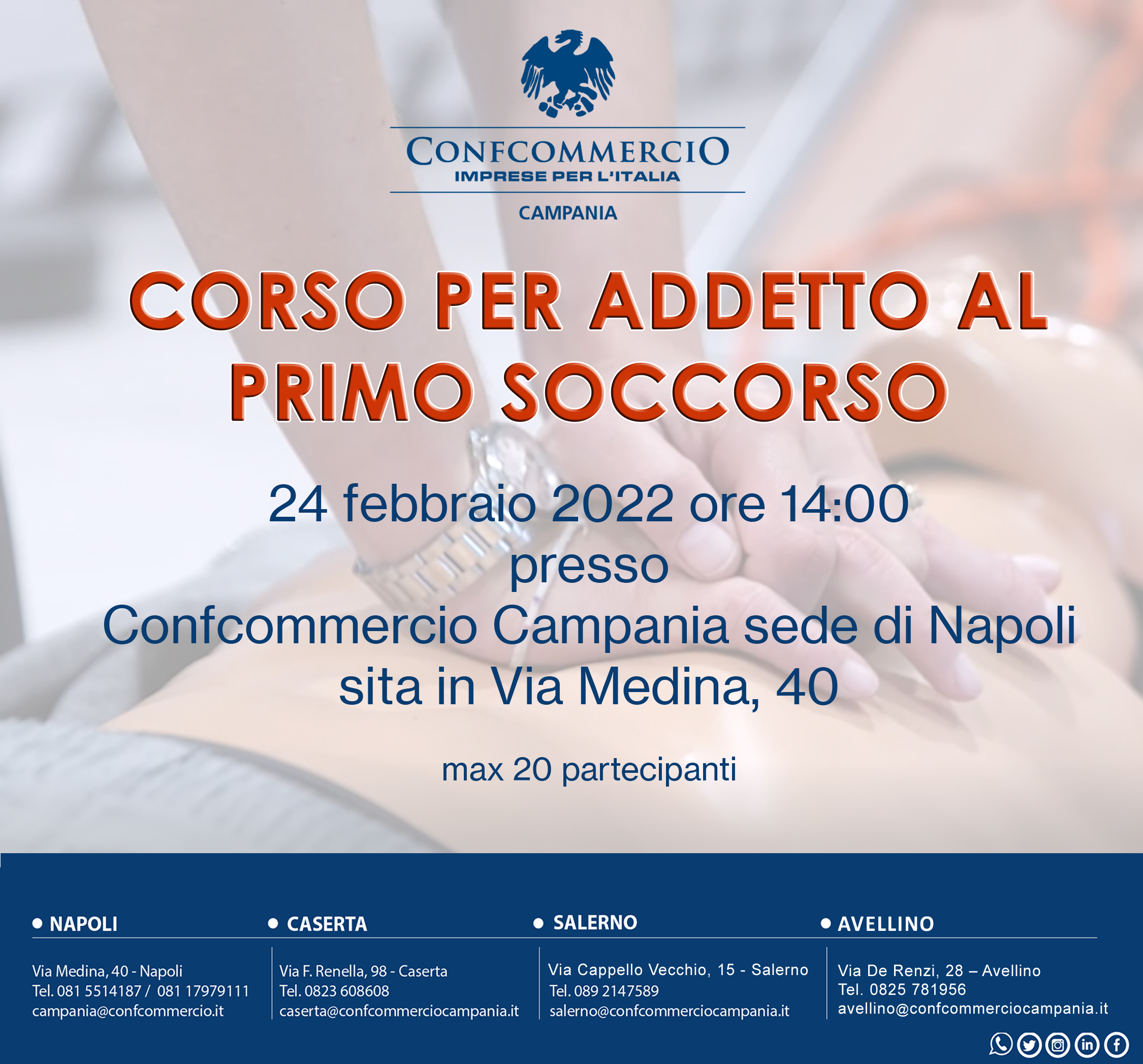 CORSO ADDETTO AL PRIMO SOCCORSO – NAPOLI