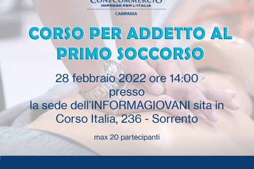 CORSO ADDETTO AL PRIMO SOCCORSO – SORRENTO