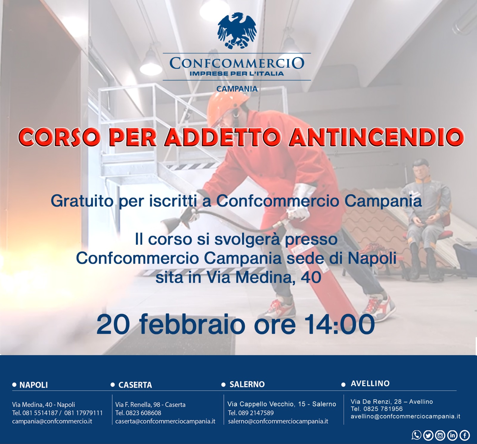 CORSO DI FORMAZIONE PER ADDETTO ANTINCENDIO NAPOLI