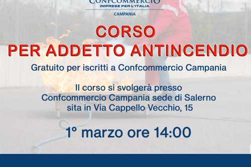 CORSO DI FORMAZIONE PER ADDETTO ANTINCENDIO SALERNO