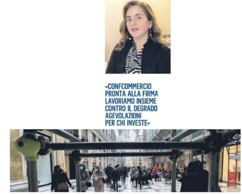 CONFCOMMERCIO: «S.O.S. Umberto I ecco il Distretto “salva Galleria”.» INTERVISTA A CARLA DELLA CORTE