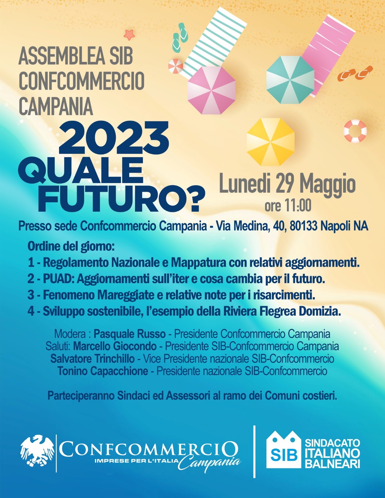 Assemblea Generale Sib-Confcommercio Campania  “2023: quale futuro per le aziende turistico-balneari?”