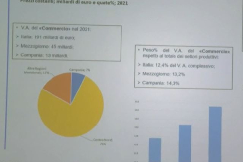 Commercio in Campania, il rapporto di Svimez per Confcommercio: Commercio in crescita, ma l’occupazione non aumenta