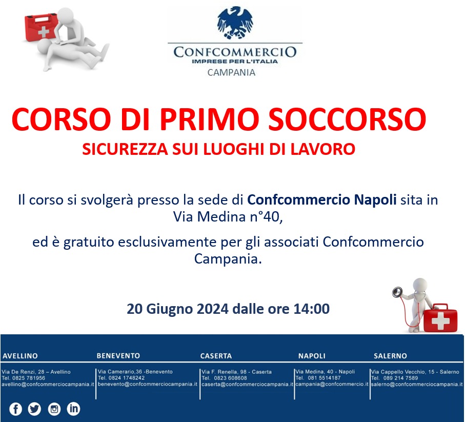 CORSO DI FORMAZIONE PER ADDETTO PRIMO SOCCORSO