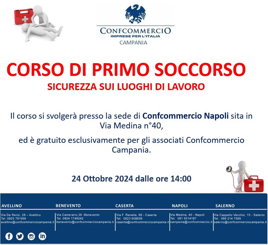 CORSO DI FORMAZIONE PER ADDETTO PRIMO SOCCORSO