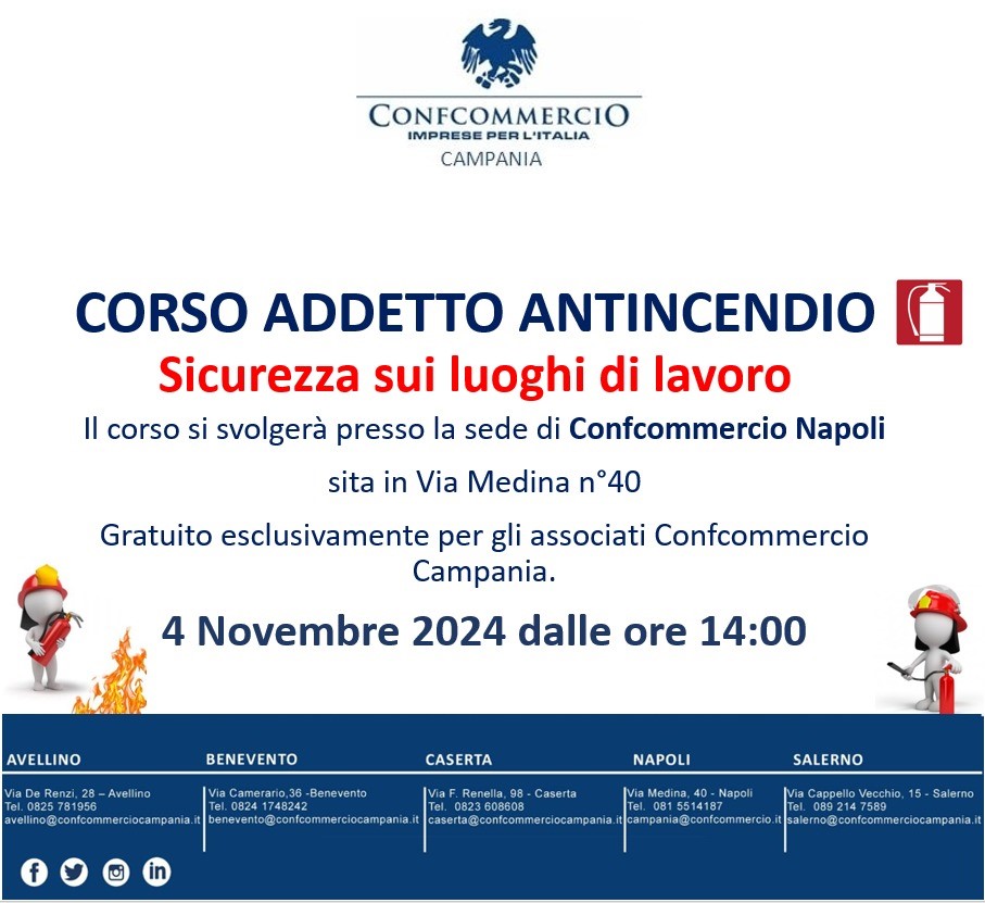 CORSI SICUREZZA SUL LAVORO – 𝐴𝐷𝐷𝐸𝑇𝑇𝑂 𝐴𝑁𝑇𝐼𝑁𝐶𝐸𝑁𝐷𝐼𝑂