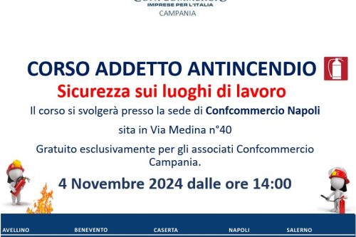 CORSI SICUREZZA SUL LAVORO – 𝐴𝐷𝐷𝐸𝑇𝑇𝑂 𝐴𝑁𝑇𝐼𝑁𝐶𝐸𝑁𝐷𝐼𝑂