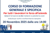 CORSO DI FORMAZIONE GENERALE E SPECIFICA