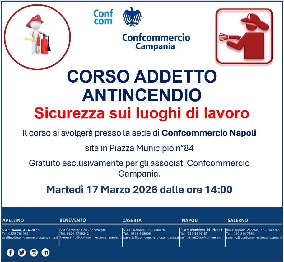 CORSO DI FORMAZIONE PER ADDETTO ANTINCENDIO