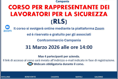 SICUREZZA SUL LAVORO – CORSO DI RLS