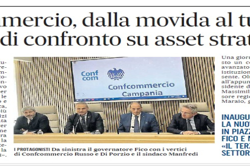 Inaugurata la nuova sede di Confcommercio Campania – focus sul ruolo strategico del terziario