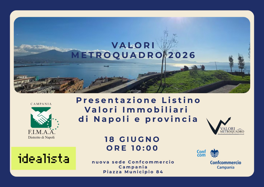 Presentata a Napoli la nuova edizione di “Valori Metroquadro 2026”