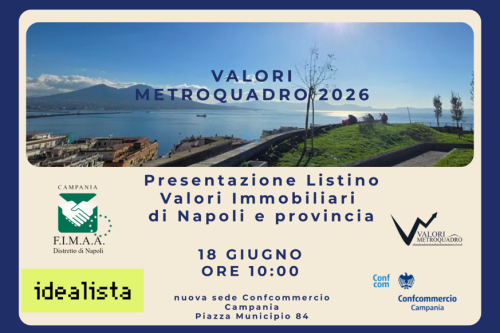 Presentata a Napoli la nuova edizione di “Valori Metroquadro 2026”