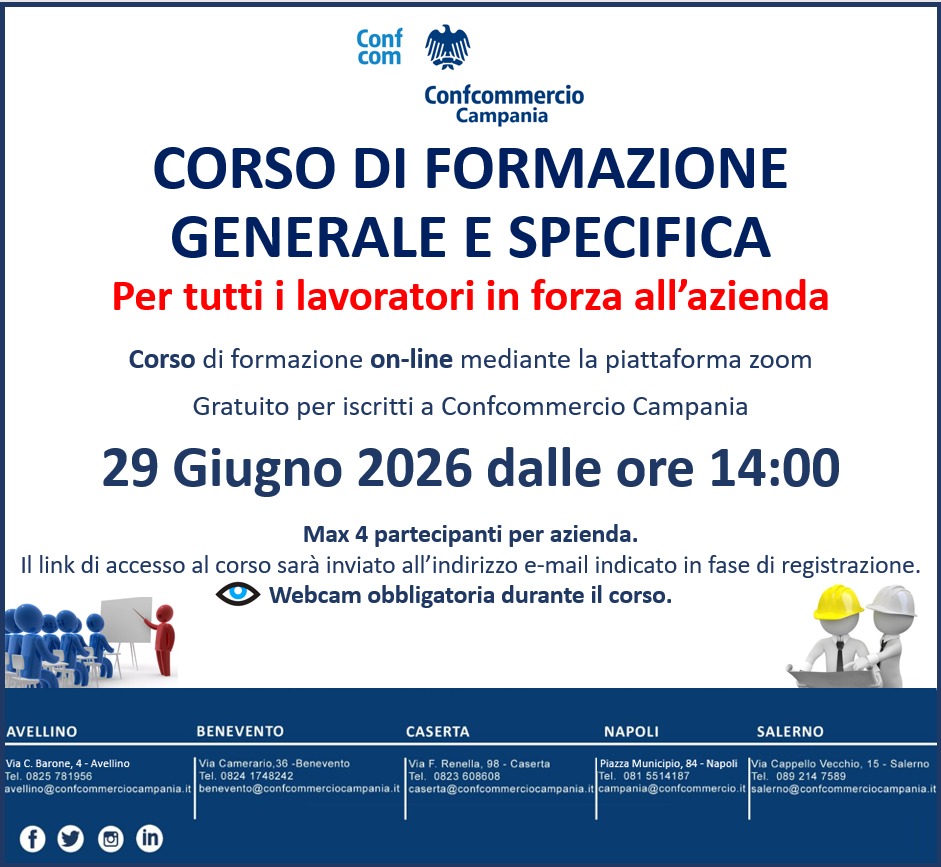 CORSO DI FORMAZIONE GENERALE E SPECIFICA