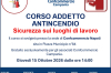 SICUREZZA SUL LAVORO: CORSO DI FORMAZIONE PER ADDETTO ANTINCENDIO
