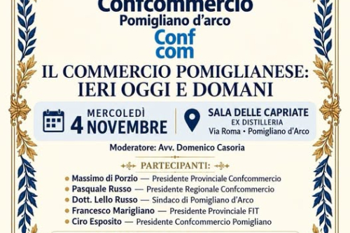 IL COMMERCIO POMIGLIANESE: IERI OGGI E DOMANI
