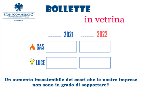 ⚠️PARTE L’INIZIATIVA CONFCOMMERCIO: ‘BOLLETTE IN VETRINA’: “I CLIENTI DEVONO CONOSCERE LA SITUAZIONE REALE”